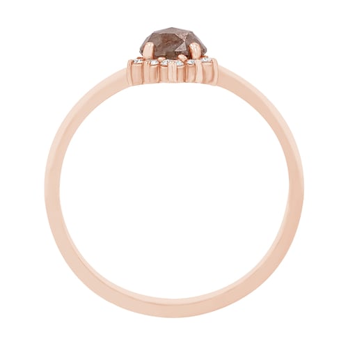 Verlobungsring mit einem Salt and Pepper Diamanten Ange