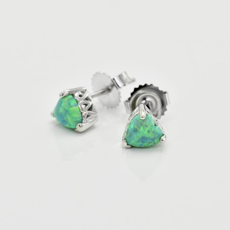 Schmuckset aus Silber mit grünen Opalen Elizabell 23708