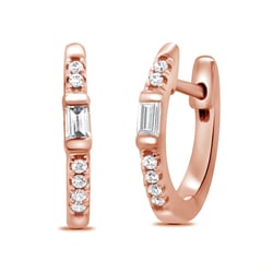Creolen mit Diamanten Agni