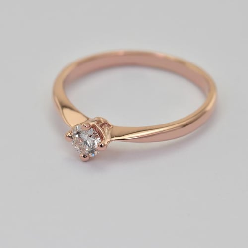 Verlobungsring aus Weißgold mit Diamant Mahiya