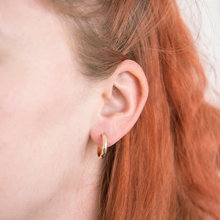 Goldene runde Ohrringe Dorian 109213