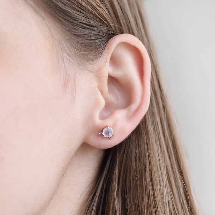 Ohrringe mit Mondstein, Amethyst und Saphir Turgay 89798