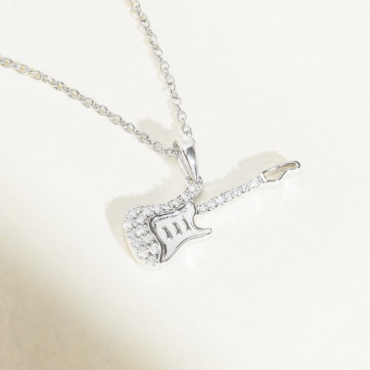 Anhänger mit Lab Grown Diamanten in Form einer Gitarre 164893