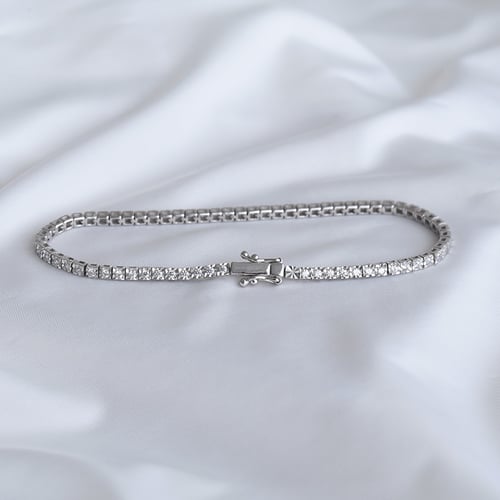 Silbernes Tennis Armband mit Lab Grown Diamanten Laurel