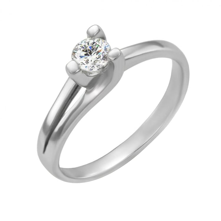 Verlobungsring aus Gold mit Diamanten