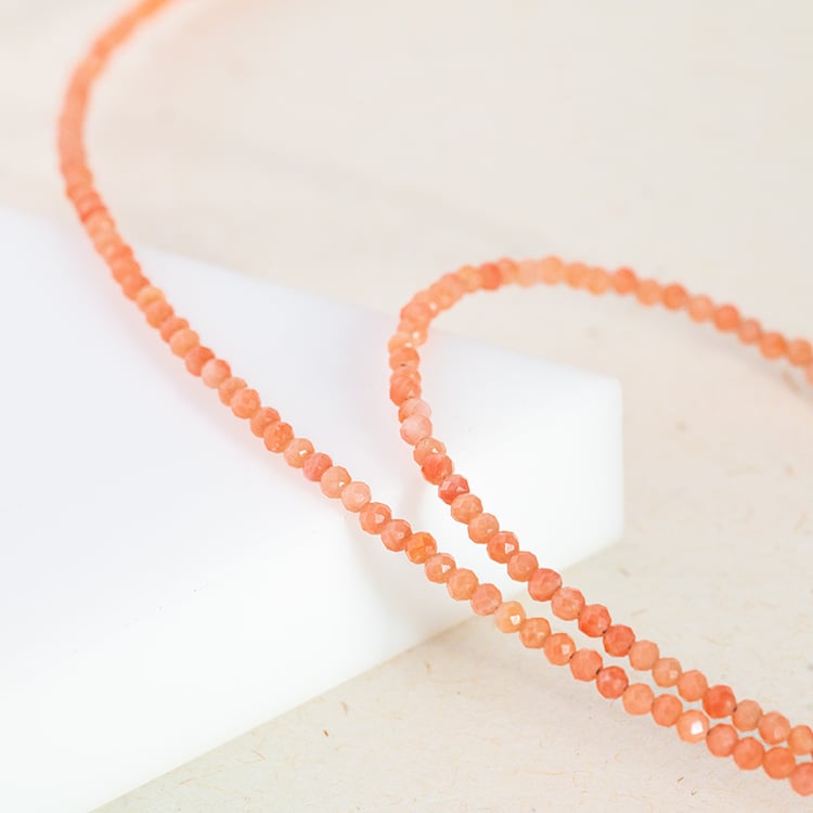 Korallen Armband für Kinder mit kleinen Kugeln Kimu 147583