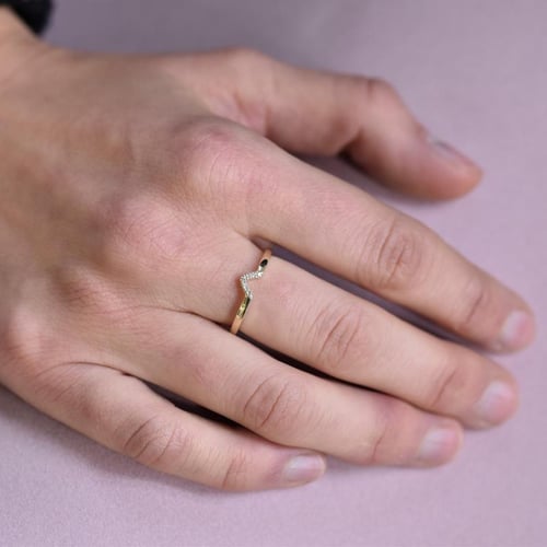 Ring aus Gold mit Diamanten Zoana