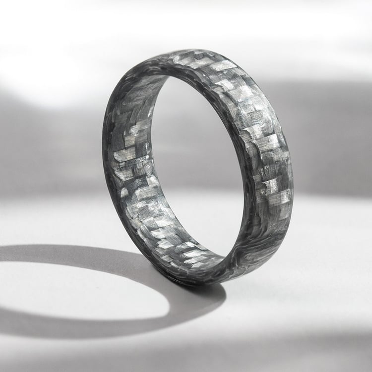 Leicht abgerundeter Carbon Ring Cortes 157147