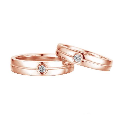 Eheringe aus Gold mit Diamanten Elna 96369