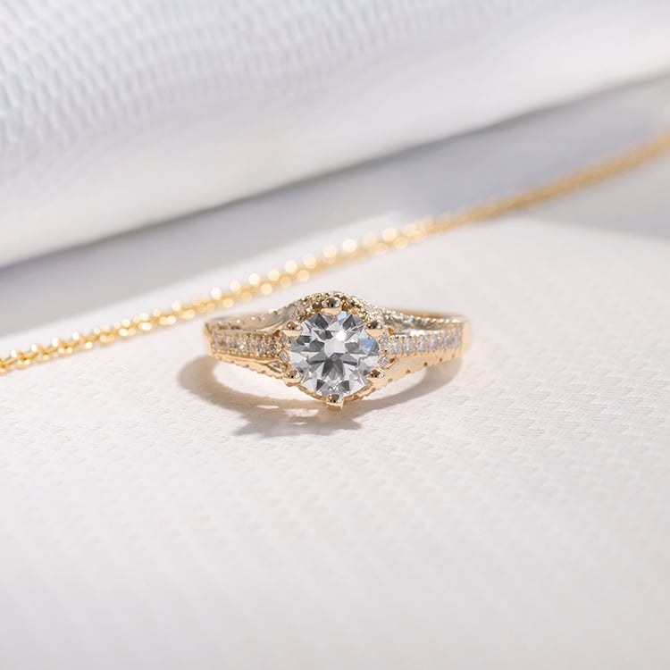 Verlobungsring mit Diamanten Heshmy 111708