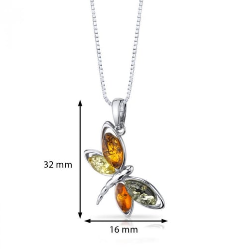 Schmetterling Schmuckkollektion mit Bernstein Catilyn