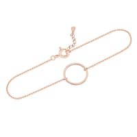 Silbernes minimalistisches Armband Karma