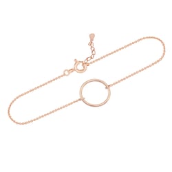 Silbernes minimalistisches Armband Karma