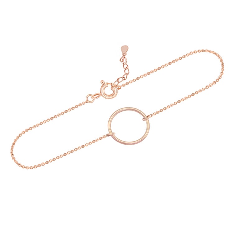 Silbernes minimalistisches Armband Karma