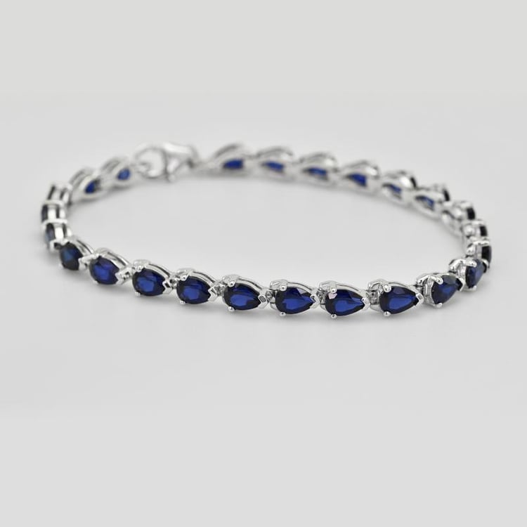 Saphir Armband in Silber 30827