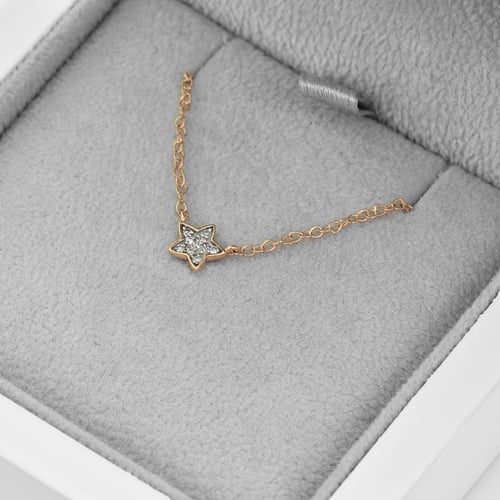 Kette mit einem Stern aus Diamanten Ceara
