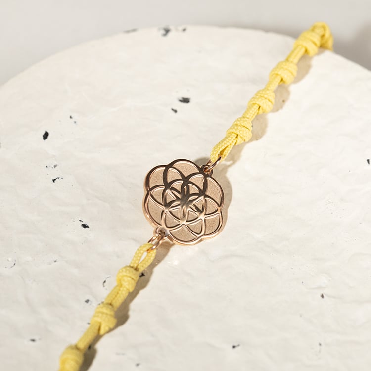 String Armband mit dem Yoga Symbol Flower of Life 133863