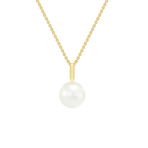 Elegante Anhänger aus 585 Gold mit Perle Havene
