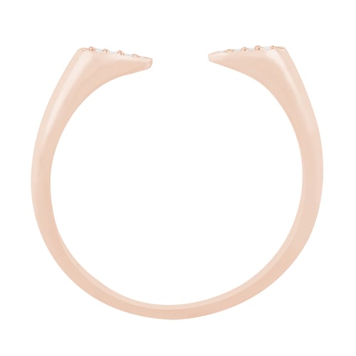 Atypischer Ring mit sechs Diamanten Aislinn