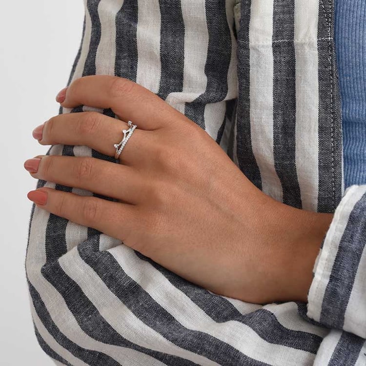 Ring mit Krone 88617