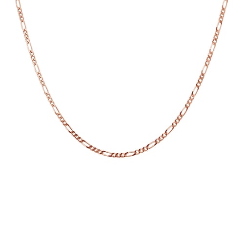 Silberne Figaro Kette 45 cm