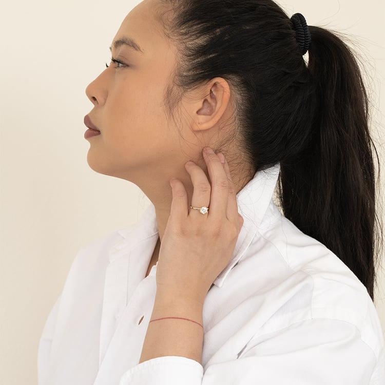 Verlobungsring mit einem Lab Grown Diamanten Rabby 121455