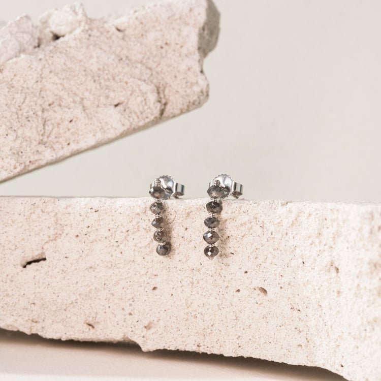 Hängeohrringe mit Salt and Pepper Diamanten Brookes 101062