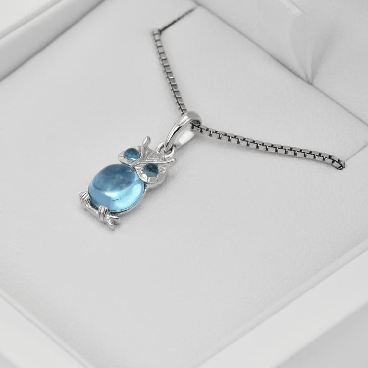 Silberkette mit Eule in Eppi-Geschenkbox 28571