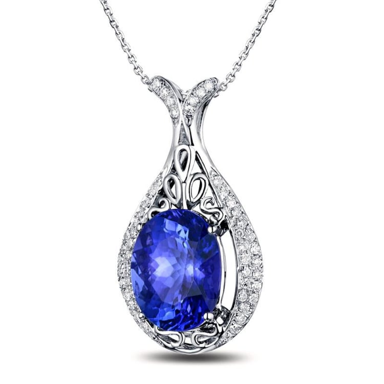 Anhänger mit Tansanit und Diamanten Fredie 9879