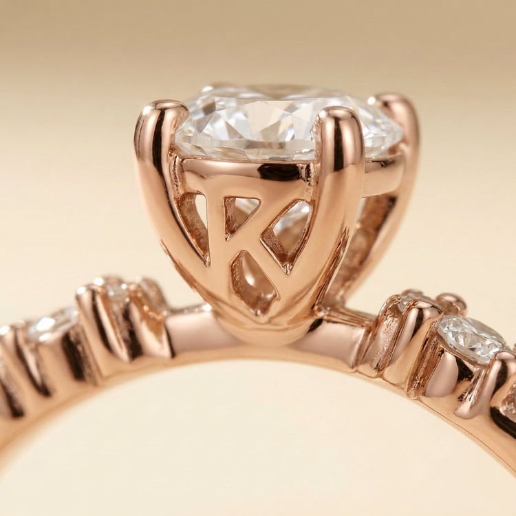 Verlobungsring mit Buchstaben und Diamanten Carina 167553