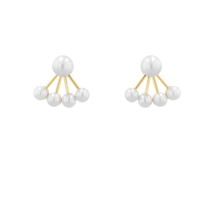 Unkonventionelle Ohrstecker 2in1 mit Perlen Lokita 120769