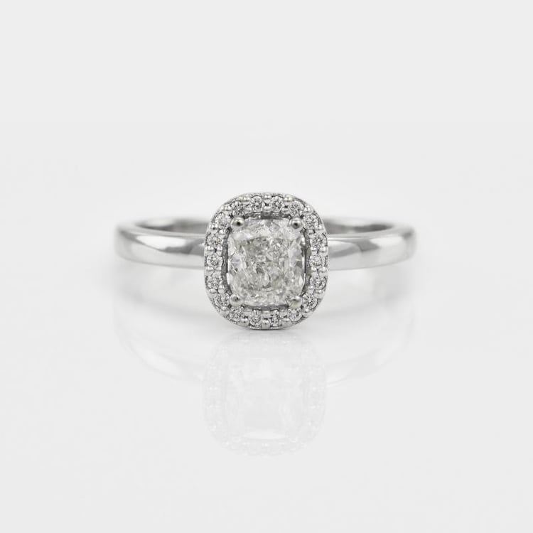 Verlobungsring aus Gold mit Prinzess-Diamanten Eleria 19745