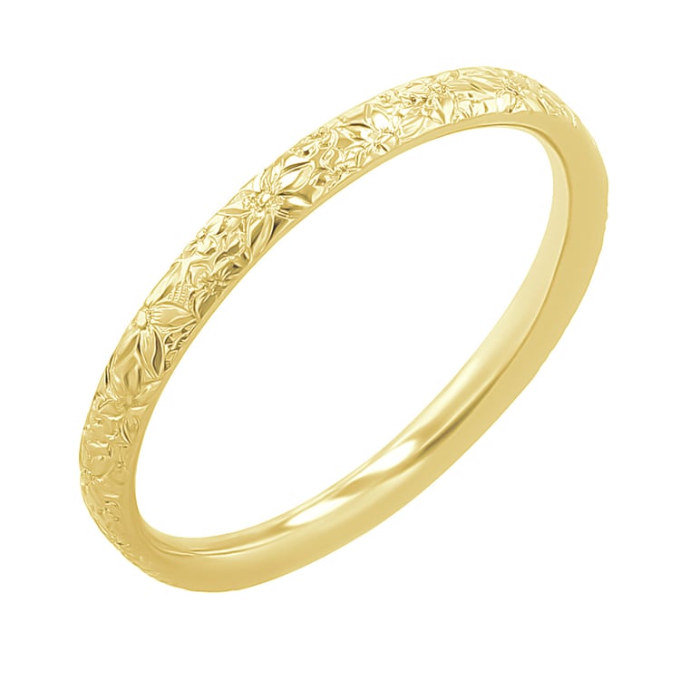 Eheringe mit Blumengravur Willis 117257