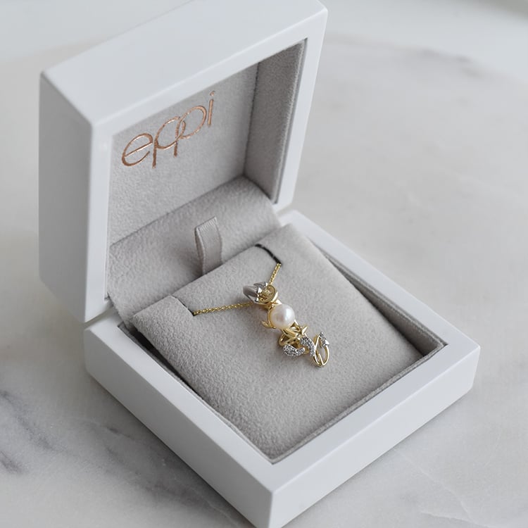 Teufelchen mit Perle und Diamanten Devil 92287