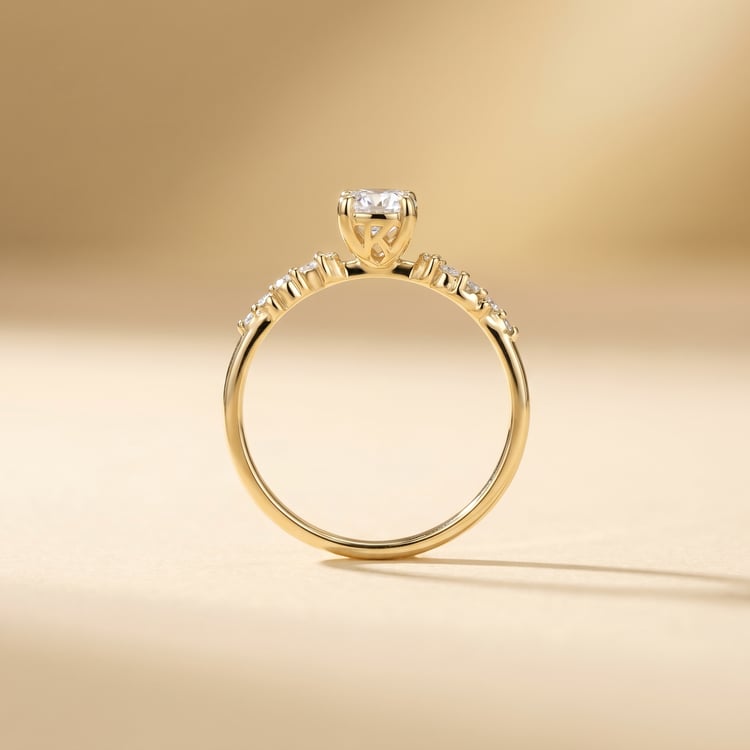 Verlobungsring mit Buchstaben und Diamanten Carina 166797