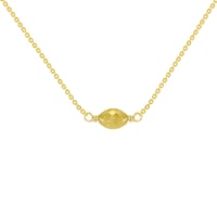 Goldener Choker mit gelbem Diamant Melodei