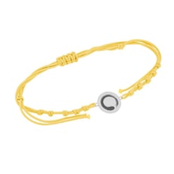 String Armband mit Yoga Symbol Enso