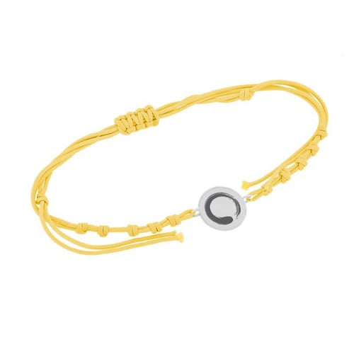 String Armband mit Yoga Symbol Enso
