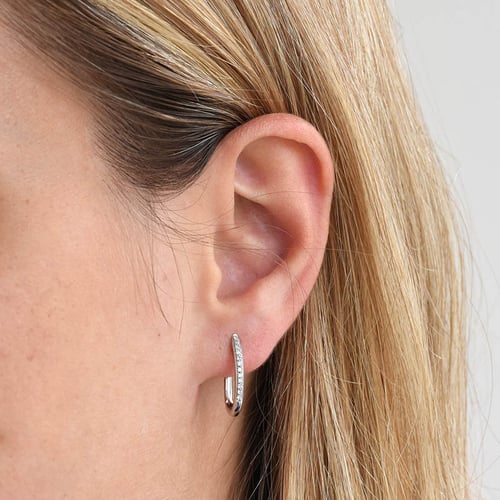 Elegante Ohrringe mit Diamanten Ayaz