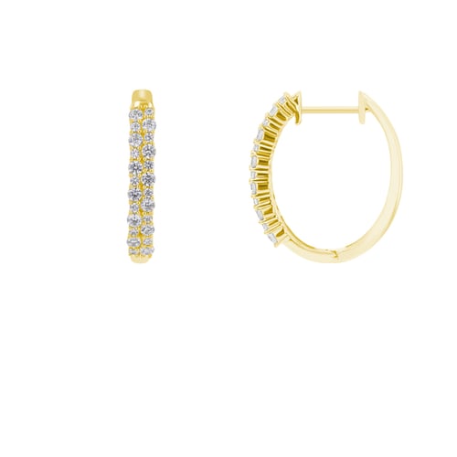 Runde Diamant-Ohrringe Nicholls