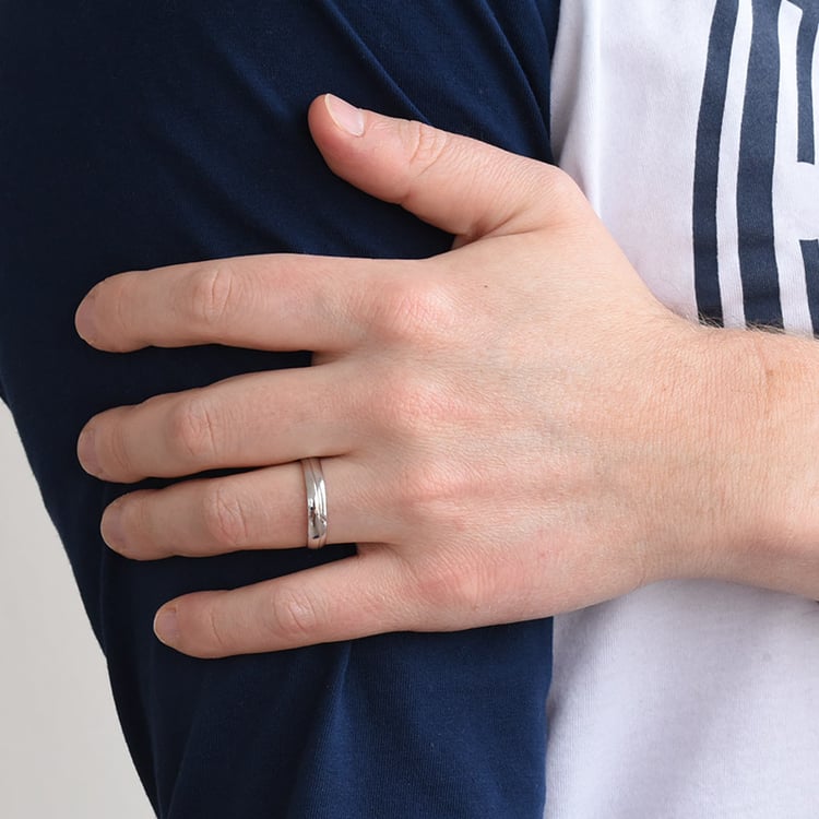 Romantische Eheringe aus Gold mit Diamanten Rexie 77194