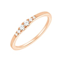 Minimalistischer Ring aus Silber mit Lab Grown Diamanten Ingvar