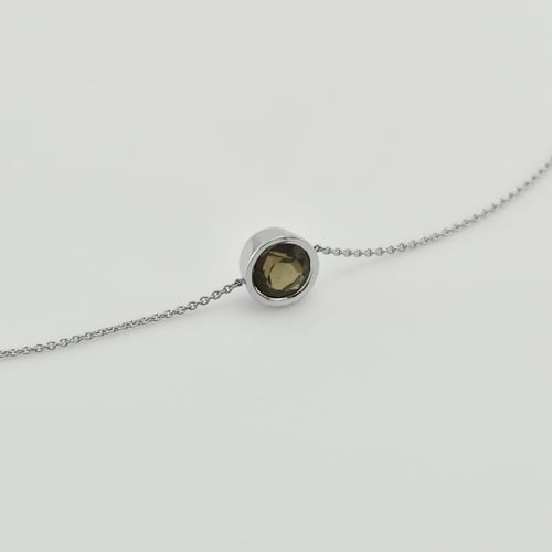 Armband aus Platin mit Rauchquarz Arleth