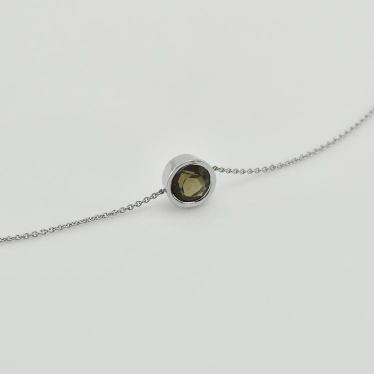 Armband aus Platin mit Rauchquarz Arleth 71570