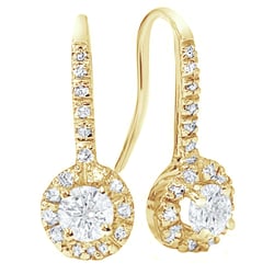 Diamantohrringe mit GIA zertifizierten Diamanten Rochi