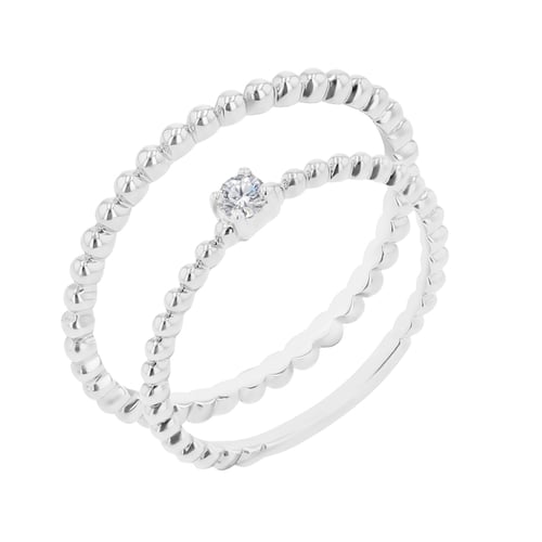 Schmuckset bestehend aus Ringen aus Kugeln und einem Diamanten Cullen