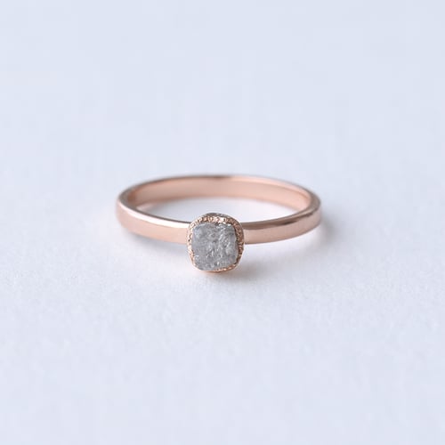 Goldring mit Rohdiamant Gianni