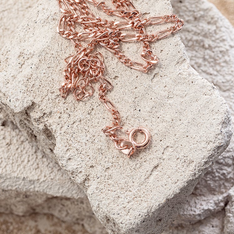 Silberne Figaro Kette 45 cm 124420