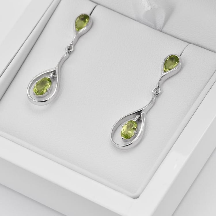 Silberne Kollektion voller Olivine Paja 36438