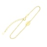 Goldenes Armband mit eines Buchstabens Lima